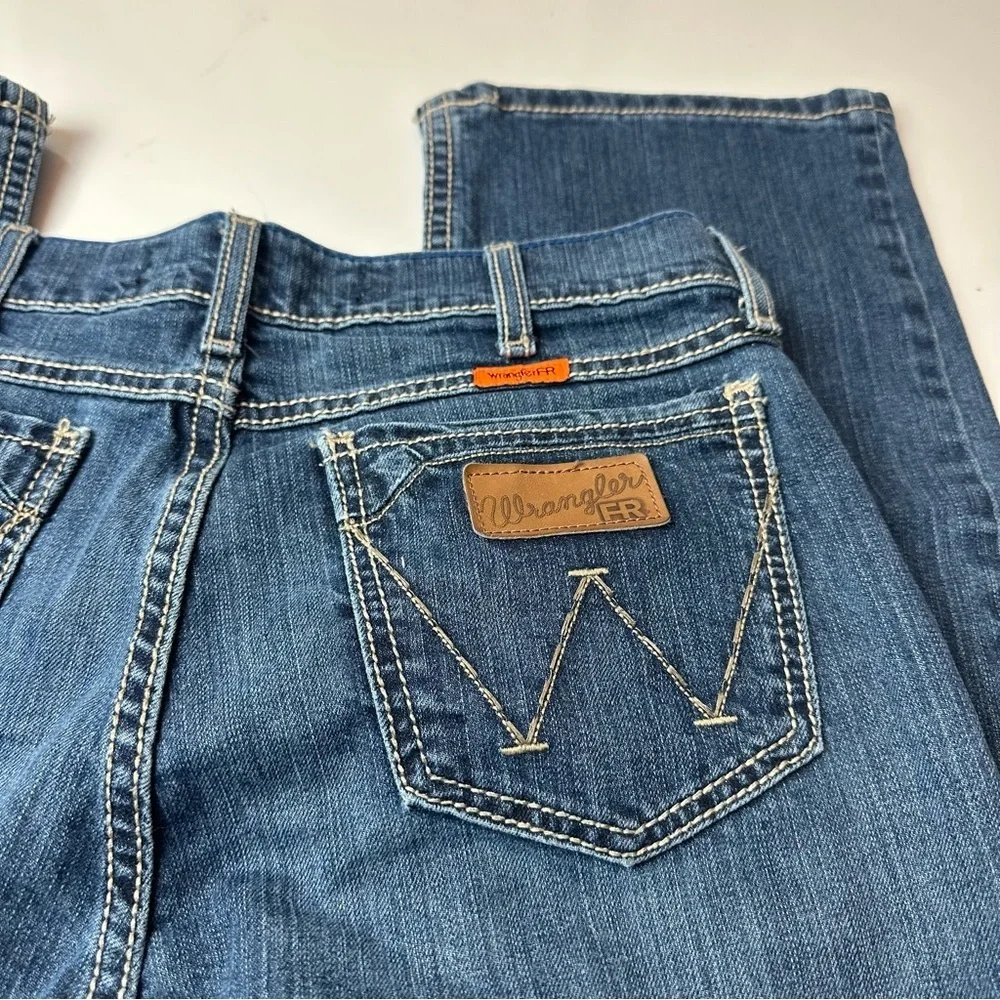 Vintage Wrangler FR Flame Resistant Jeans | Western Workwear Utility Denim